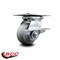 Service Caster 4 Inch Heavy Duty Thermoplastic Rubber Caster with Roller Bearing and Brake SCC SCC-35S420-TPRRD-SLB - alternate 6